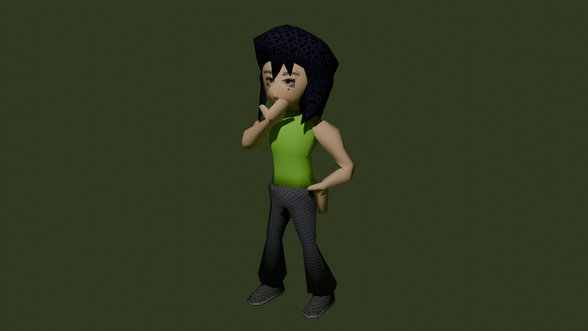 Lowpoly human example