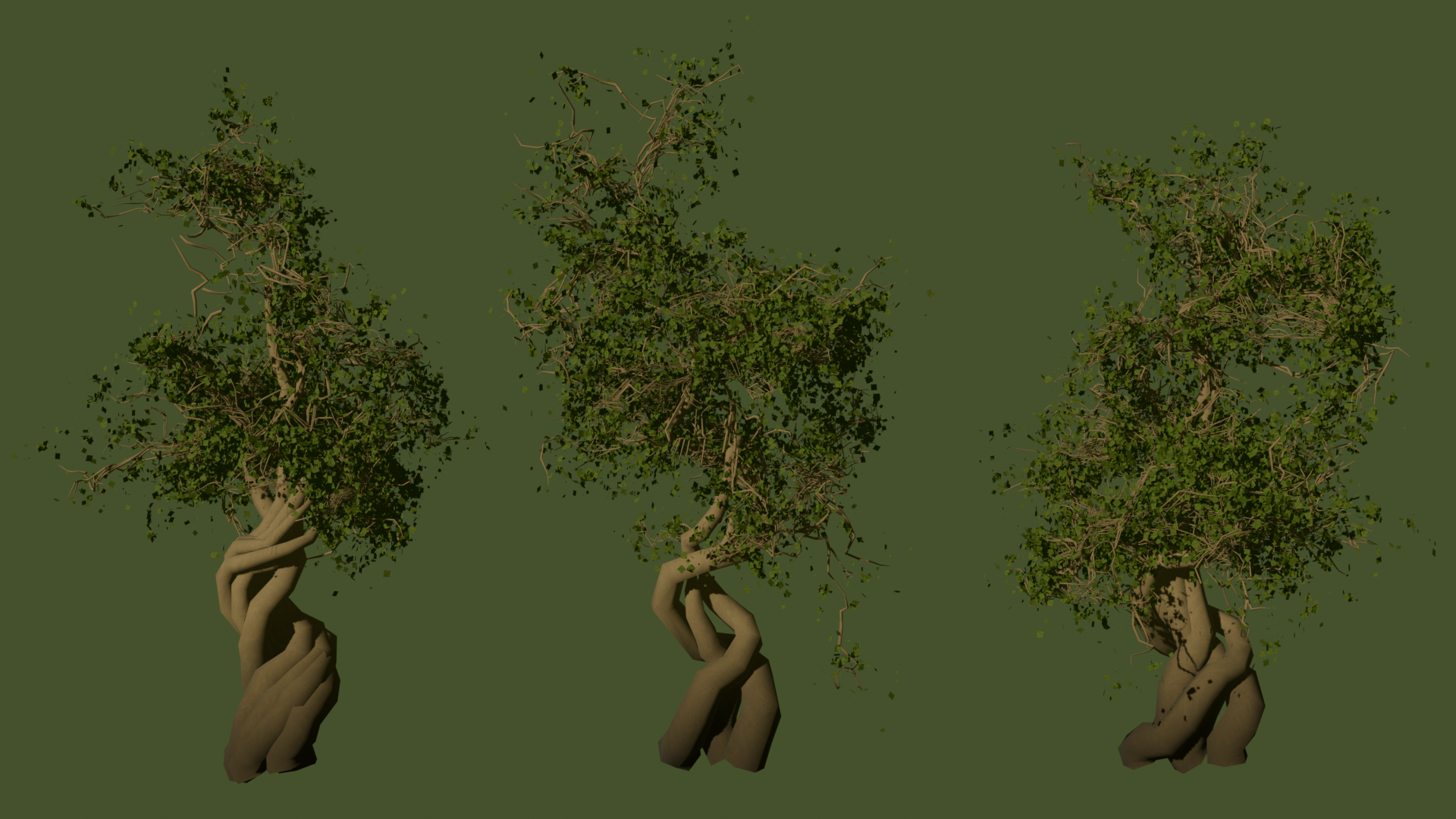 Procedural trees example